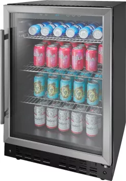 Insignia™ 115-Can Beverage Cooler Stainless Steel NS-BC115SS9