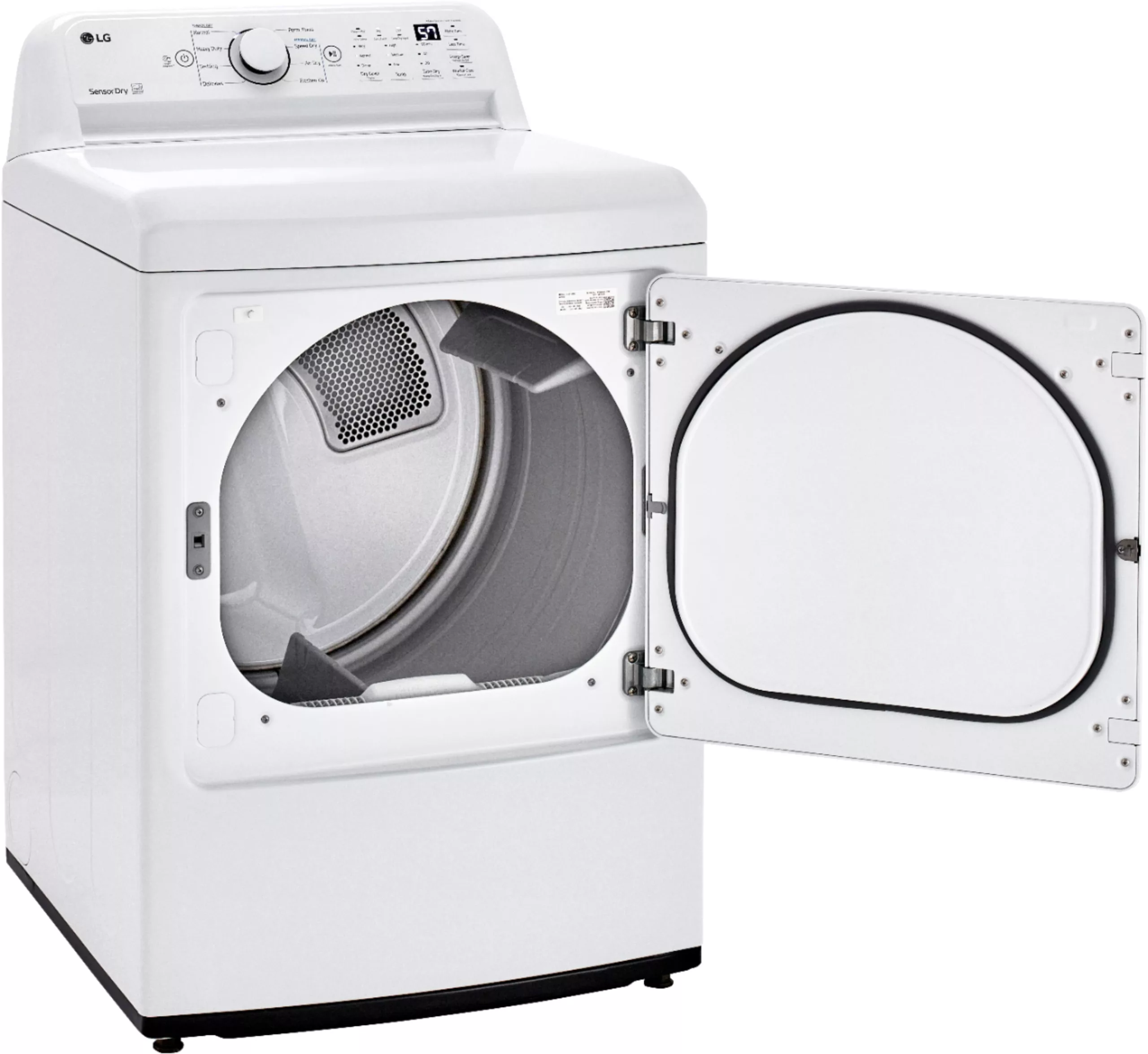 Lg - 7.3 Cu. Ft. Smart Gas Dryer With Sensor Dry Dlg7301we - White 