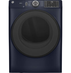 GE 7.8 cu. ft. Smart Electric Dryer with Sanitize Cycle – Sapphire Blue