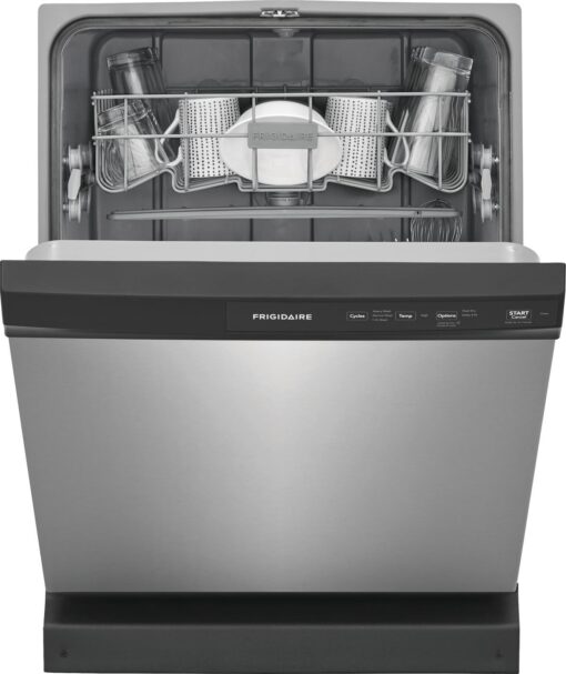 Frigidaire 24" Front Control Built-In Dishwasher with 3 Cycles – Stainless Steel