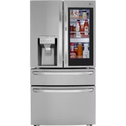 LG – 29.5 Cu. Ft. 4-Door French Door Refrigerator with InstaView Door-in-Door and Craft Ice – Stainless Steel