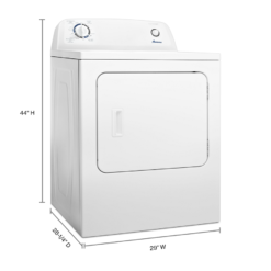 Amana 6.5 cu. ft. Gas Dryer with Wrinkle Prevent Option – White