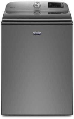 Maytag 5.4 cu. ft. Smart Top-Load Washer with Extra Power Button – Metallic Slate